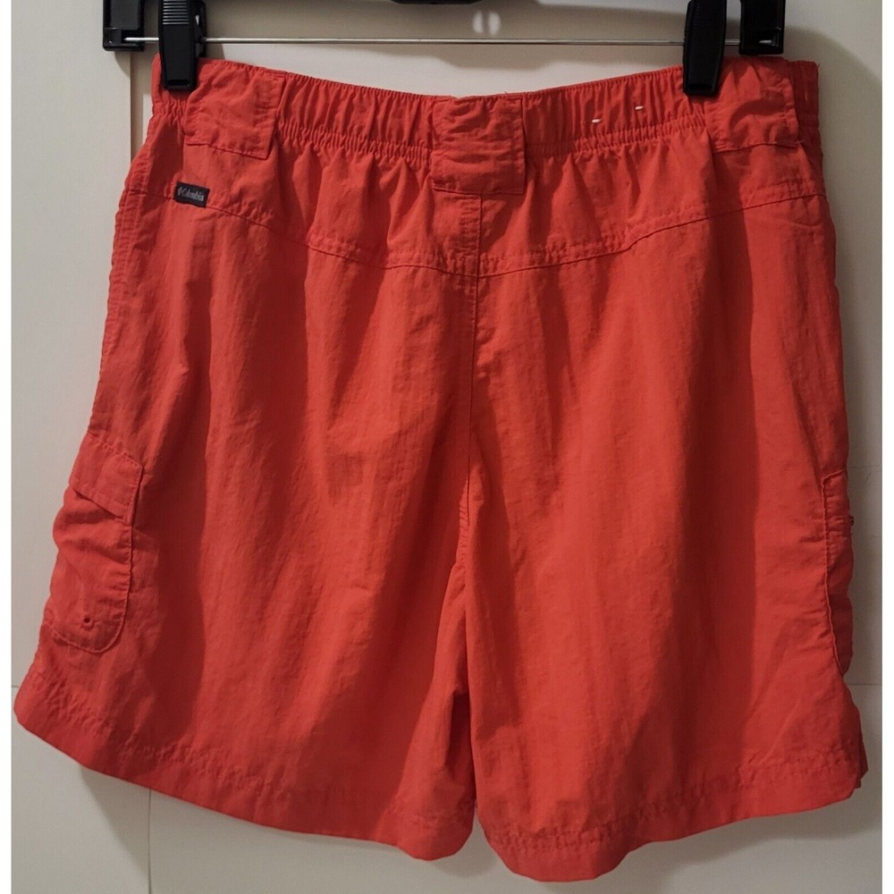 Columbia Women's Shorts 100% Nylon, Orange For Gym Enthusiasts Size S